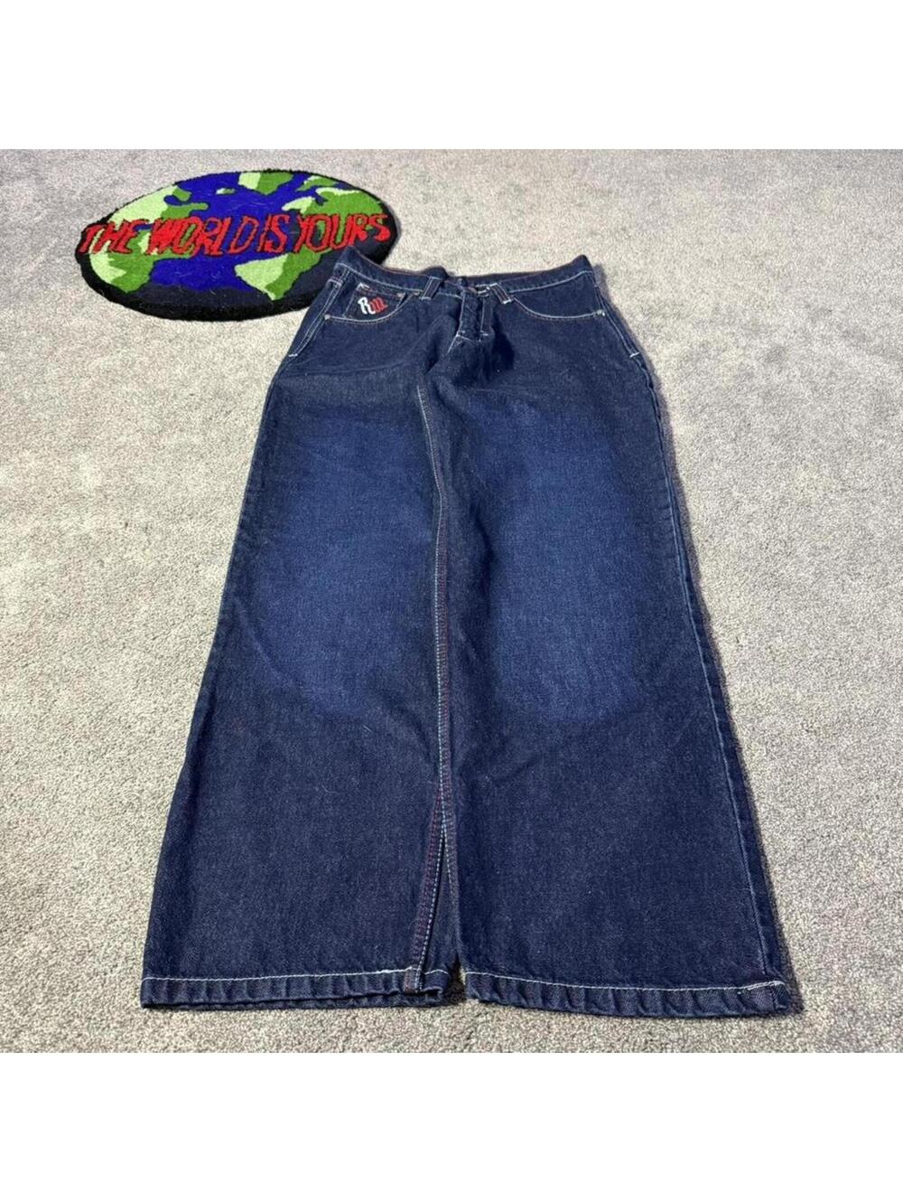vintage y2k straight fit jeans 2000’s rocawear denim